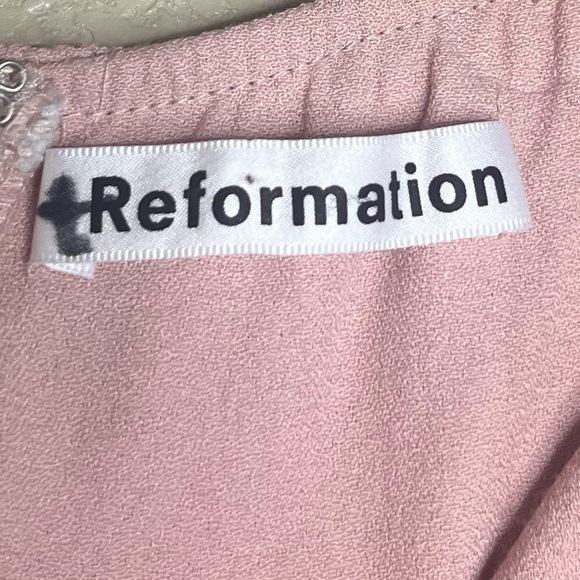 NWT Reformation Verbena Gown in Blush Size 0 - Picture 8 of 9